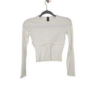 Honeybum Long Sleeve Ribbed‎ Tee Size Small